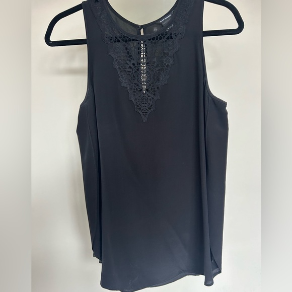 Club Monaco crochet top silk tank, size small - Picture 2 of 3